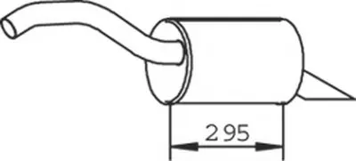 Глушитель выхлопных газов конечный DINEX купить
