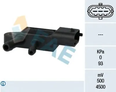 Датчик, давление выхлопных газов FAE купить
