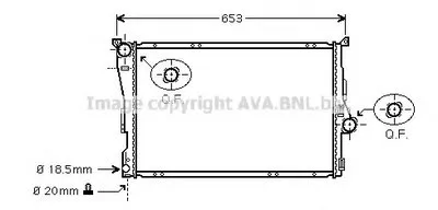 Радиатор, охлаждение двигателя AVA QUALITY COOLING купить