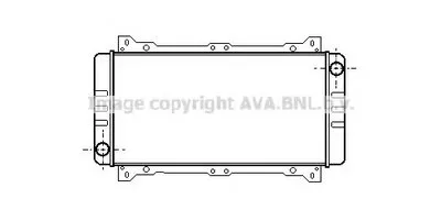Радиатор, охлаждение двигателя AVA QUALITY COOLING купить