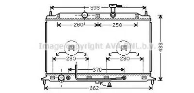 Радиатор, охлаждение двигателя AVA QUALITY COOLING купить