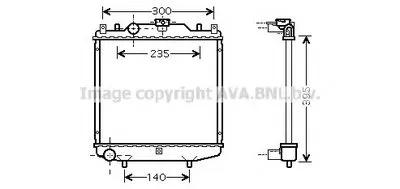Радиатор, охлаждение двигателя AVA QUALITY COOLING купить