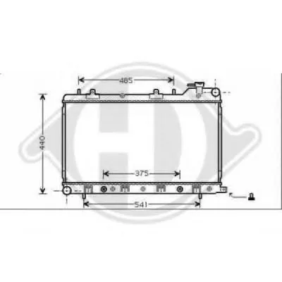 Радиатор, охлаждение двигателя DIEDERICHS купить
