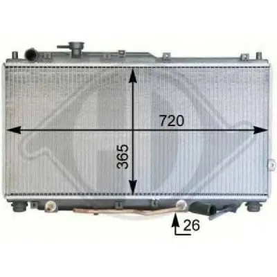 Радиатор, охлаждение двигателя DIEDERICHS купить