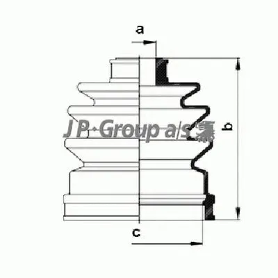 Комплект пылника, приводной вал QH JP GROUP купить