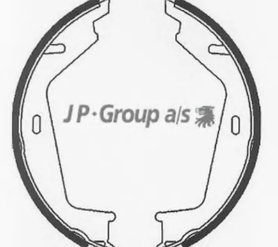 Комплект тормозных колодок, стояночная тормозная система QH JP GROUP купить