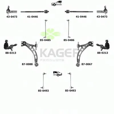 Подвеска колеса KAGER купить