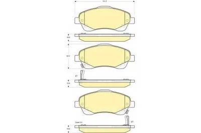 Комплект тормозных колодок, дисковый тормоз GIRLING купить