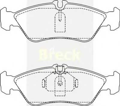 Комплект тормозных колодок, дисковый тормоз BRECK купить