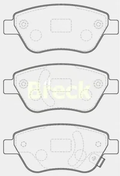 Комплект тормозных колодок, дисковый тормоз BRECK купить