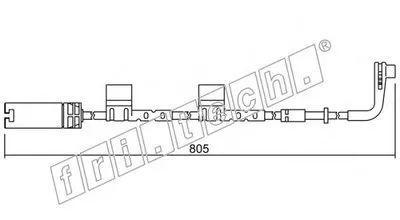 Сигнализатор, износ тормозных колодок fri.tech. купить