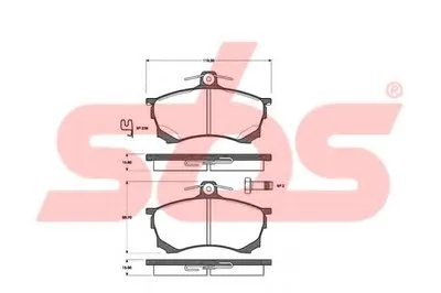 Комплект тормозных колодок, дисковый тормоз sbs купить