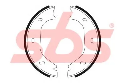 Комплект тормозных колодок, стояночная тормозная система sbs купить