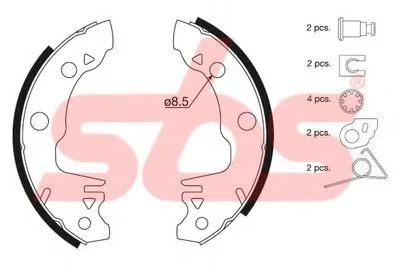 Комплект тормозных колодок sbs купить