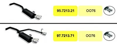 Глушитель для спортивного автомобиля ASSO купить