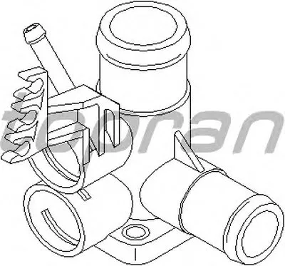 Фланец охлаждающей жидкости TOPRAN купить