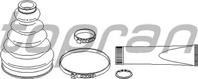 Комплект пылника, приводной вал TOPRAN купить