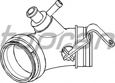 Впускная труба, подвод воздуха TOPRAN купить