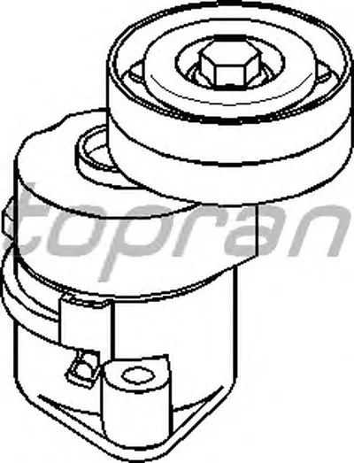 Натяжной ролик, поликлиновой  ремень TOPRAN купить