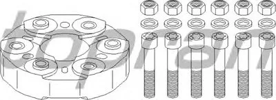 Шарнир, продольный вал TOPRAN купить