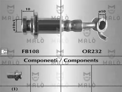 Тормозной шланг MALÒ купить