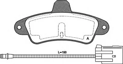 Комплект тормозных колодок, дисковый тормоз ADVANCE OPEN PARTS купить