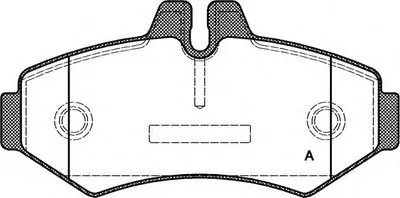 Комплект тормозных колодок, дисковый тормоз ADVANCE OPEN PARTS купить