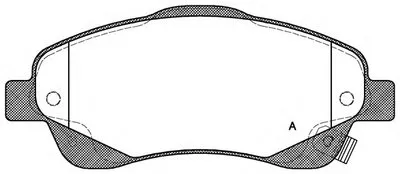 Комплект тормозных колодок, дисковый тормоз ADVANCE OPEN PARTS купить