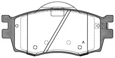 Комплект тормозных колодок, дисковый тормоз ADVANCE OPEN PARTS купить