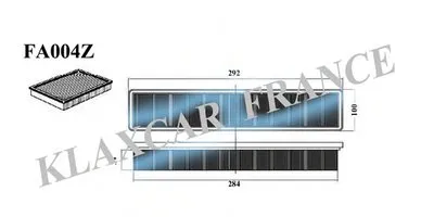 Воздушный фильтр KLAXCAR FRANCE купить