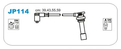 Комплект проводов зажигания JANMOR купить