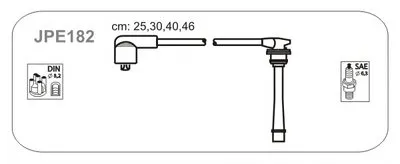 Комплект проводов зажигания JANMOR купить