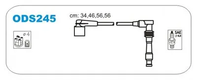 Комплект проводов зажигания JANMOR купить