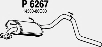 Глушитель выхлопных газов конечный FENNO купить