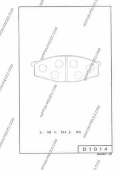 Комплект тормозных колодок, дисковый тормоз NPS купить