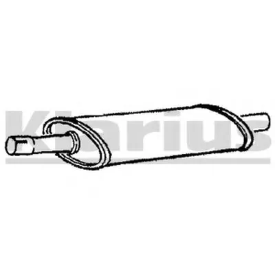 Средний глушитель выхлопных газов KLARIUS купить