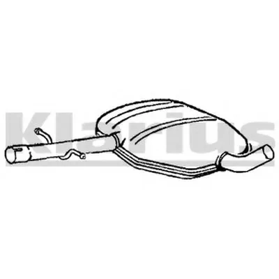 Средний глушитель выхлопных газов KLARIUS купить