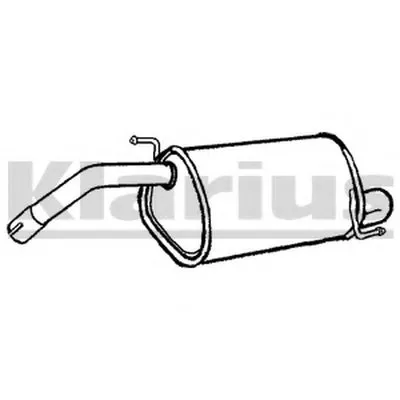 Глушитель выхлопных газов конечный KLARIUS купить