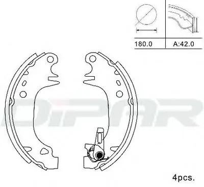 Комплект тормозных колодок DITAS купить