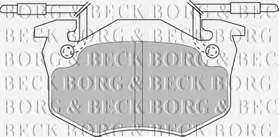 Комплект тормозных колодок, дисковый тормоз BORG & BECK купить