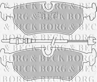 Комплект тормозных колодок, дисковый тормоз BORG & BECK купить