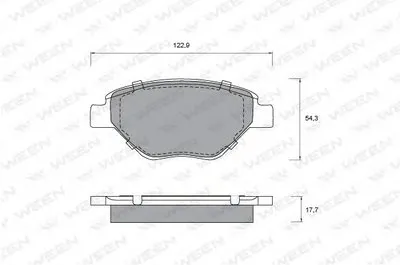 Комплект тормозных колодок, дисковый тормоз WEEN купить