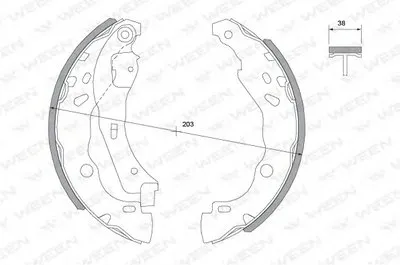 Комплект тормозных колодок WEEN купить
