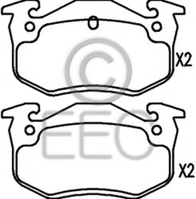Комплект тормозных колодок, дисковый тормоз EEC купить