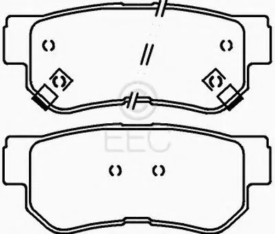 Комплект тормозных колодок, дисковый тормоз EEC купить