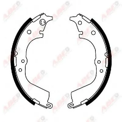 Комплект тормозных колодок ABE купить