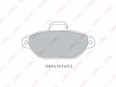 Комплект тормозных колодок, дисковый тормоз LYNXauto купить