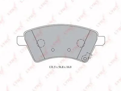 Комплект тормозных колодок, дисковый тормоз LYNXauto купить