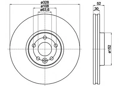 Тормозной диск PRO HELLA PAGID купить