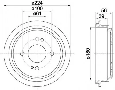 Тормозной барабан HELLA PAGID купить